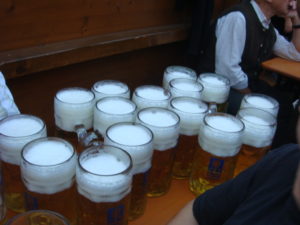 Beer at Oktoberfest munich, Germany